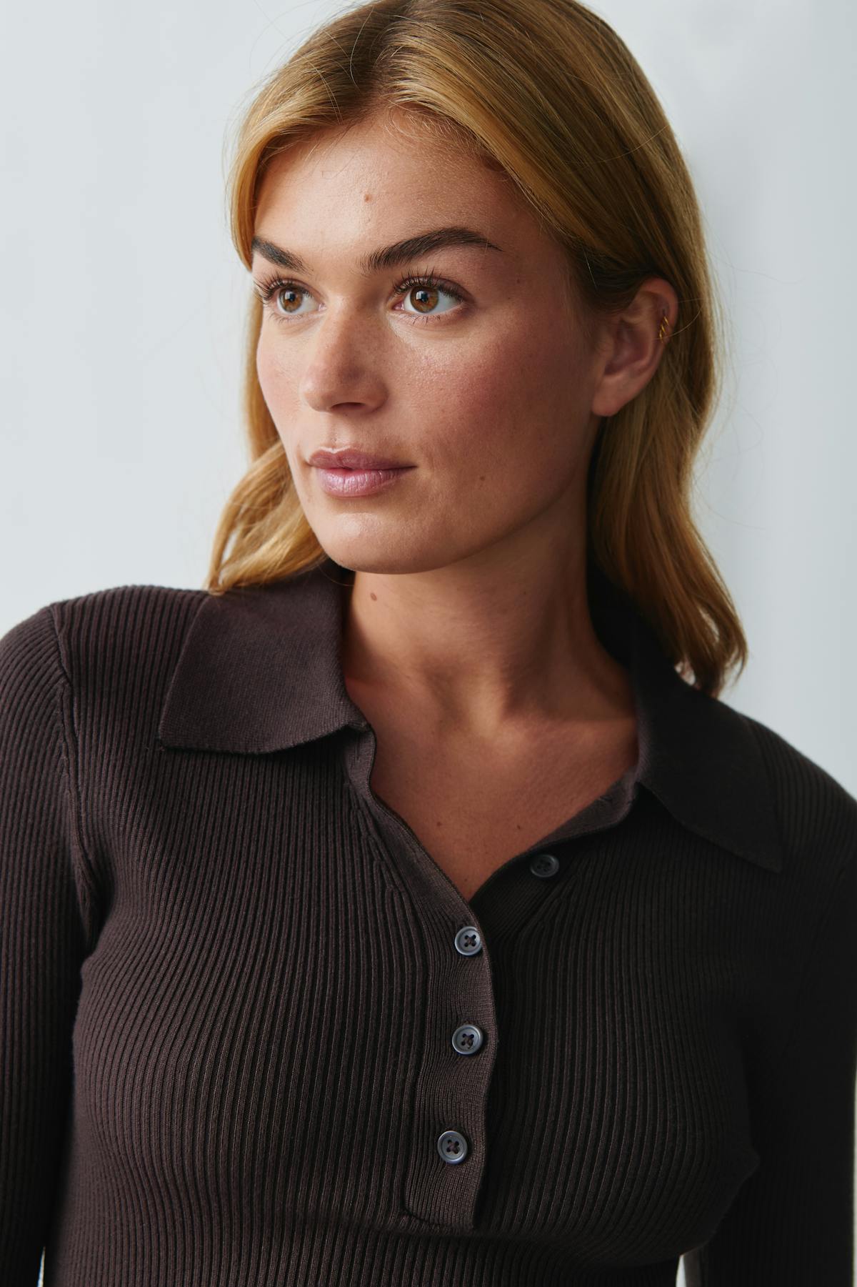 Knitted rib top - Java