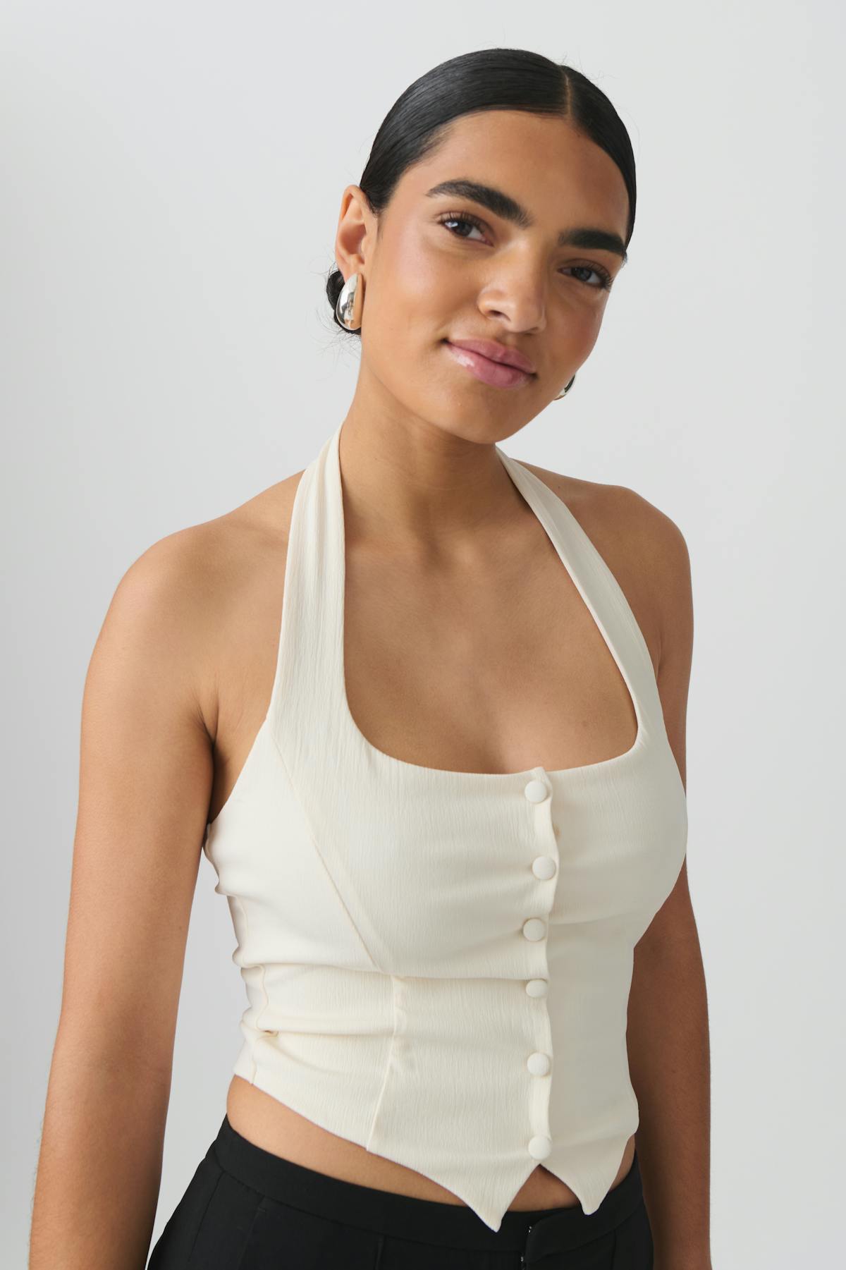 Halterneck vest - Noir