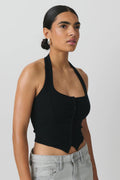 Halterneck vest - Noir