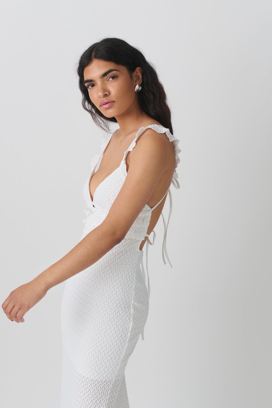 Structure maxi dress - Blanc cassé