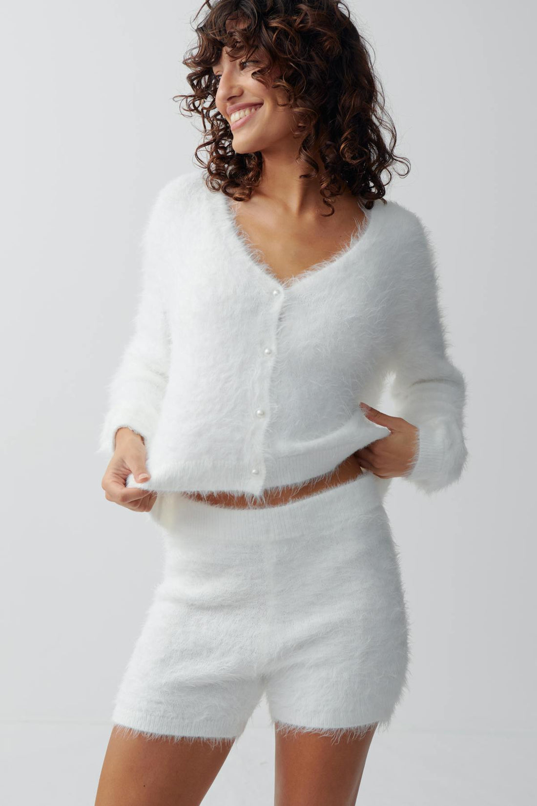 Homewear shorts - Blanc cassé