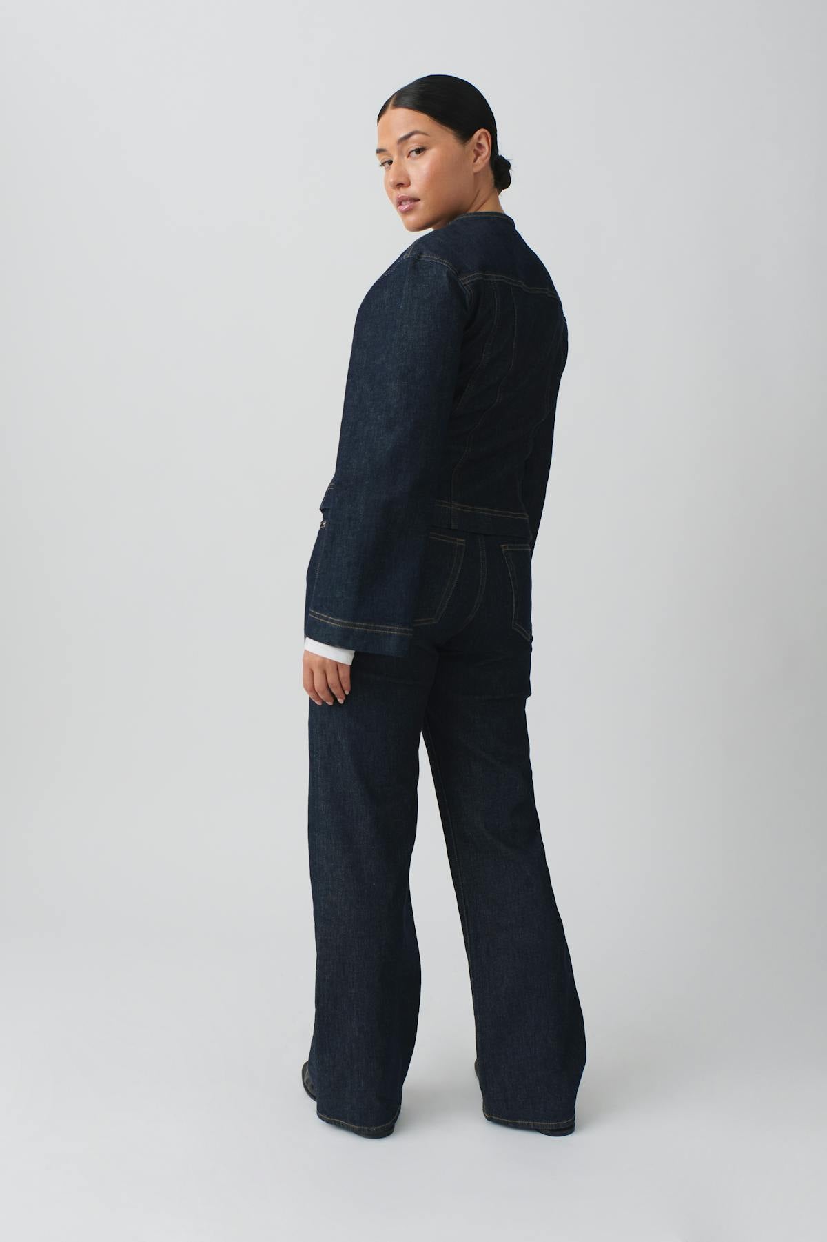 Front seam jeans - Rinse
