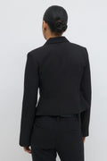 Fitted slim blazer - Noir