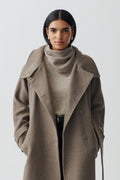 Small triangle scarf - Marron clair