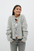 Y bow cardigan - Rose