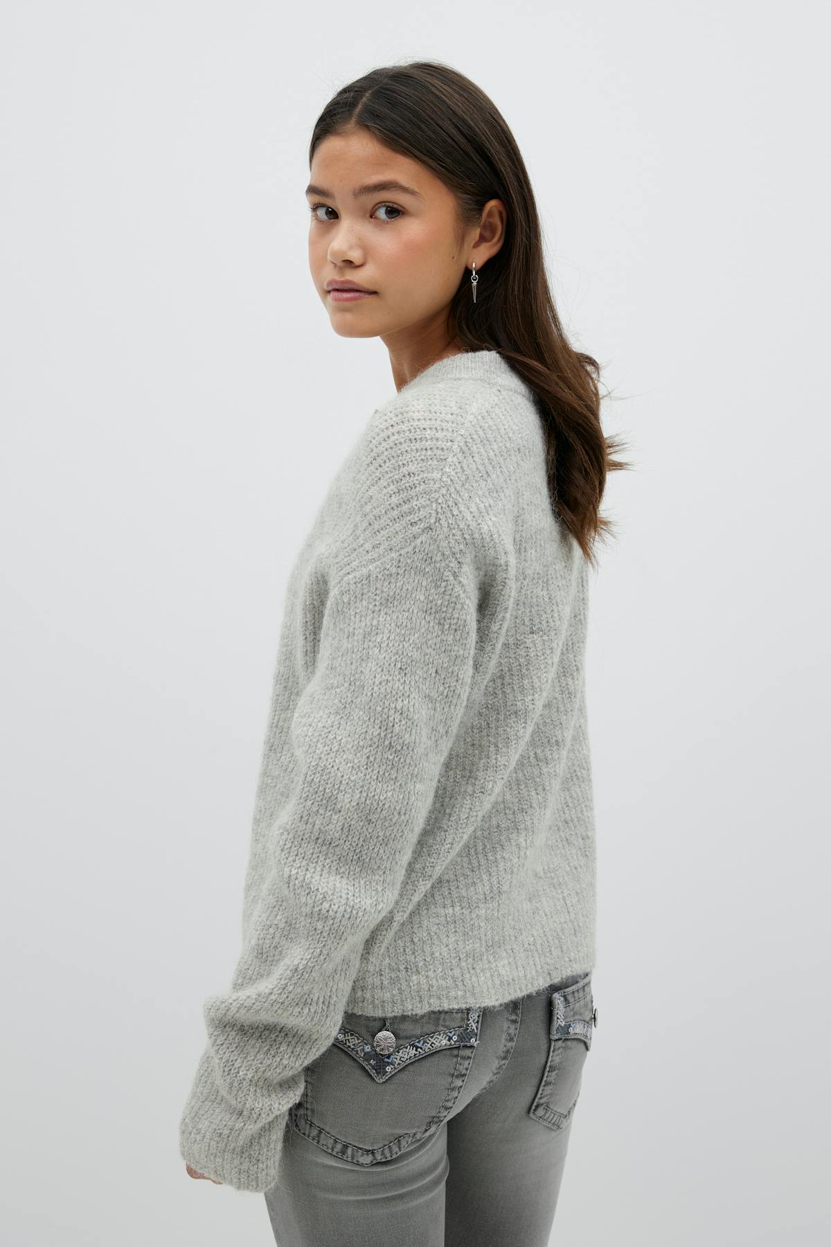 Y bow cardigan - Rose