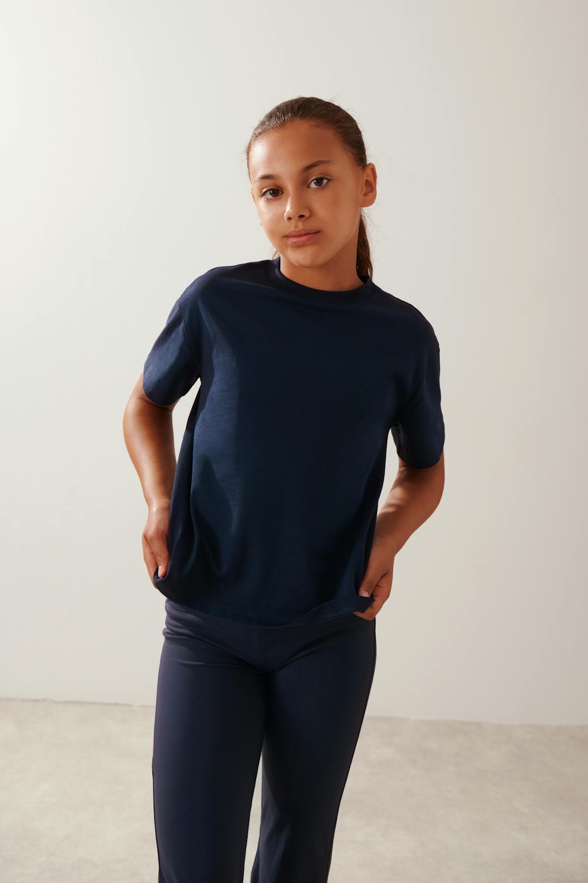 Y chunky basic tee - Navy blazer