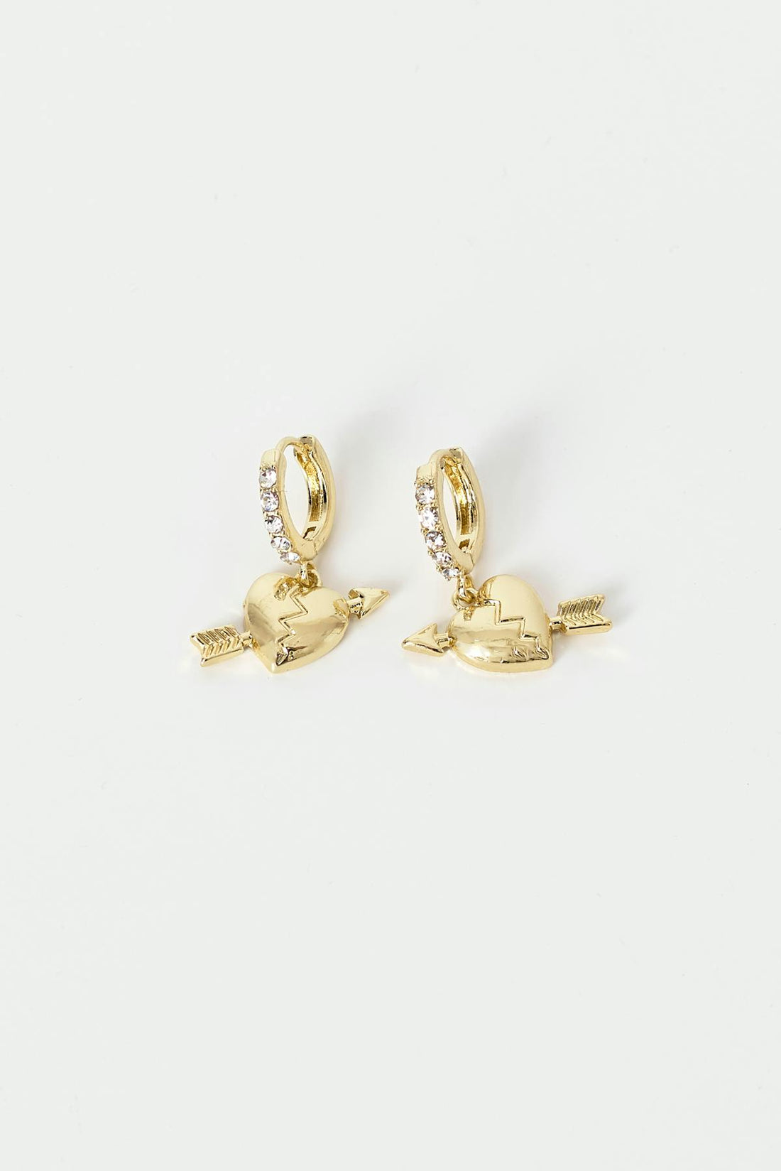 Heart earrings - Doré