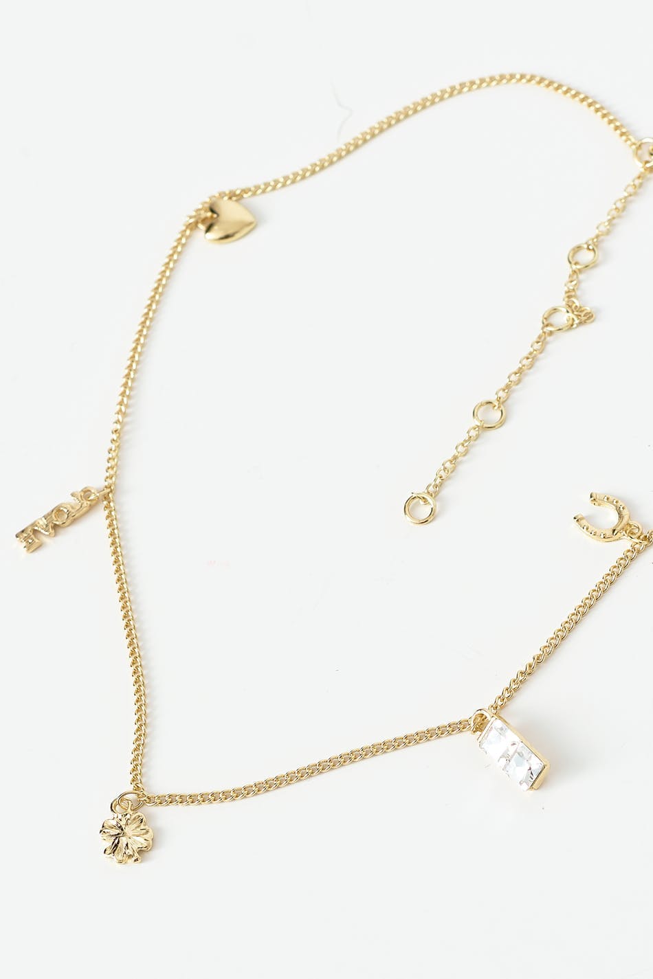 Charm necklace - Doré