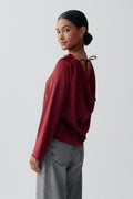 Draped blouse - Noir