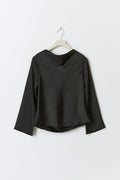 Draped blouse - Noir