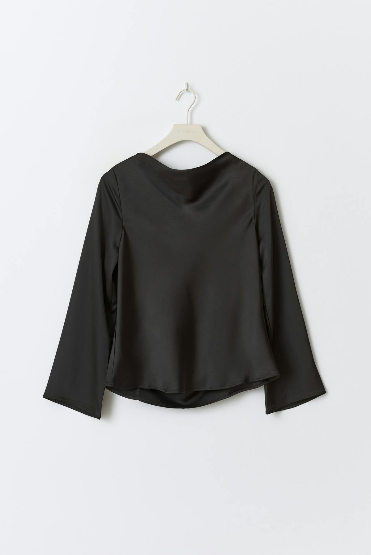 Draped blouse - Noir