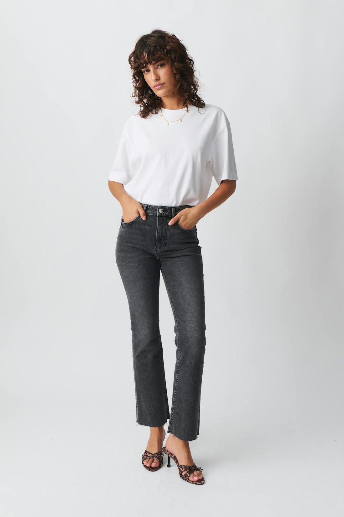 Kick flare jeans - Offblack