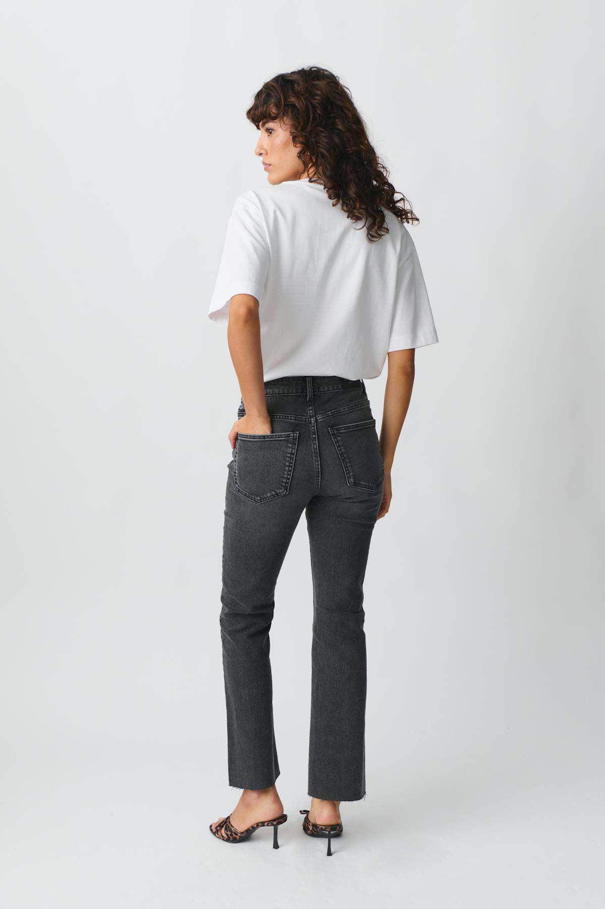 Kick flare jeans - Offblack