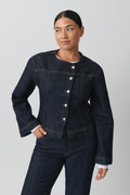 Tailored denim jacket - Rinse
