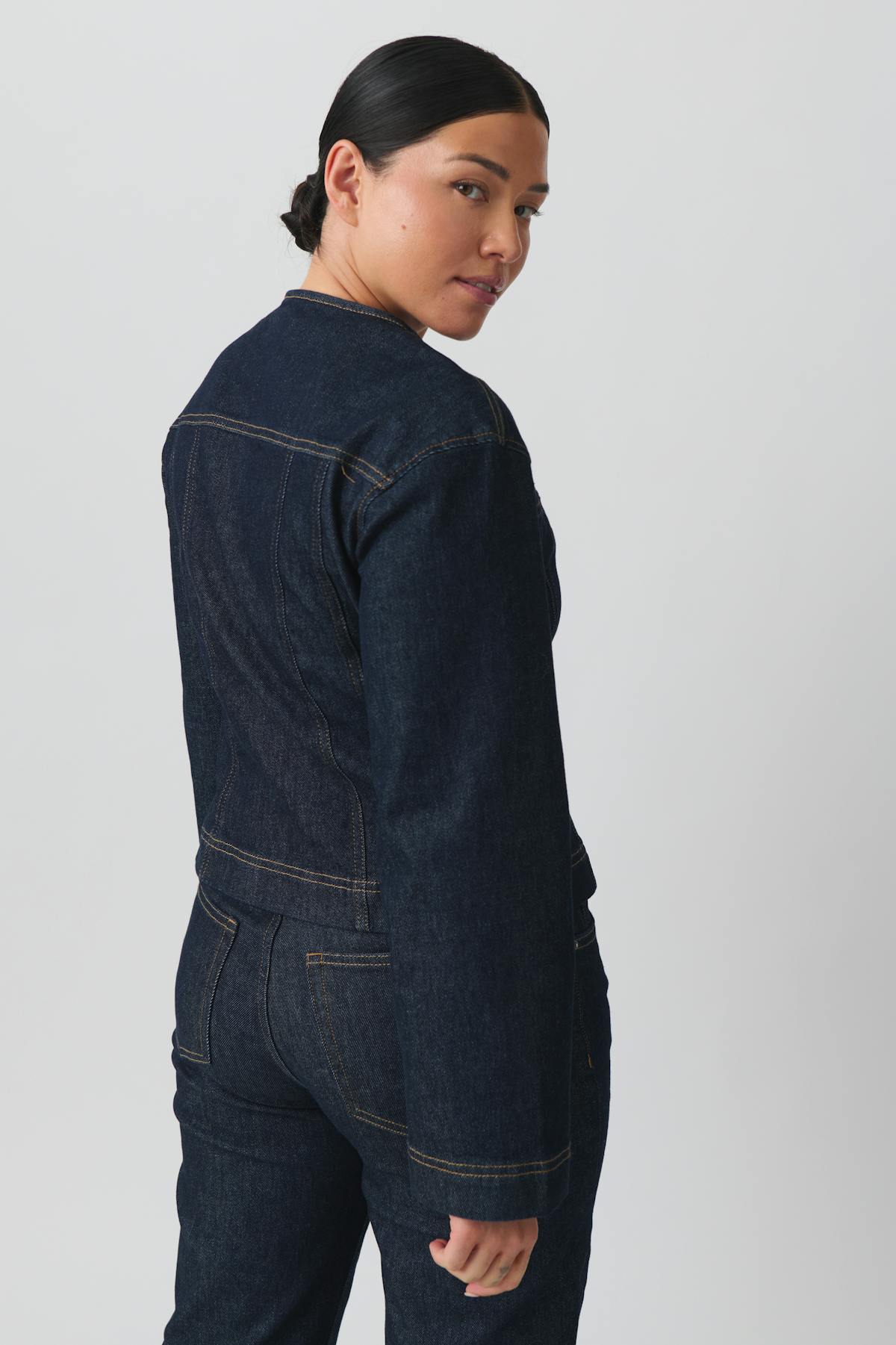 Tailored denim jacket - Rinse