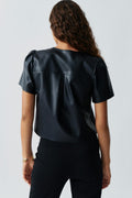 Pu blouse - Noir