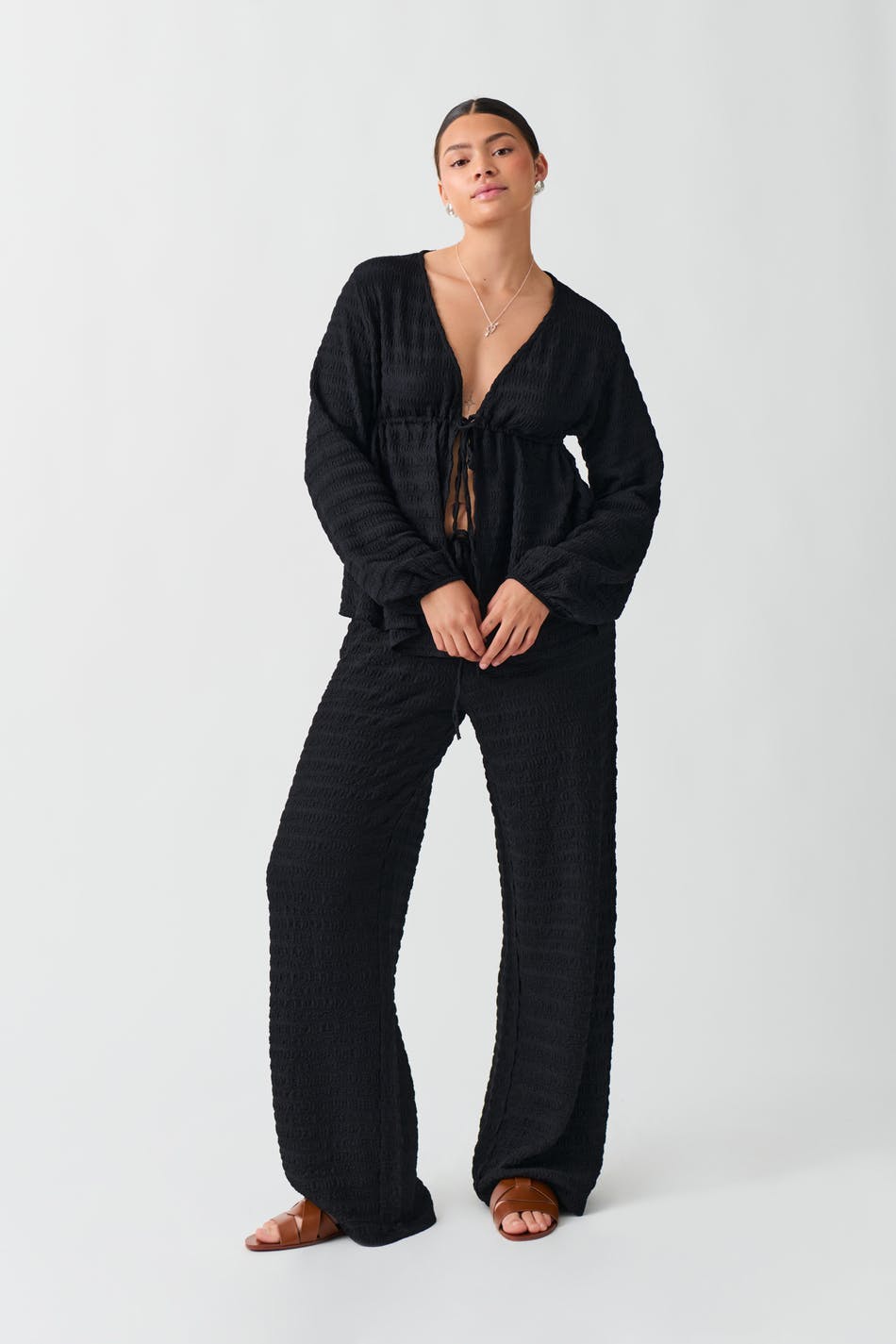 Structure trousers - Noir
