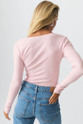V-neck top - Pale lilac