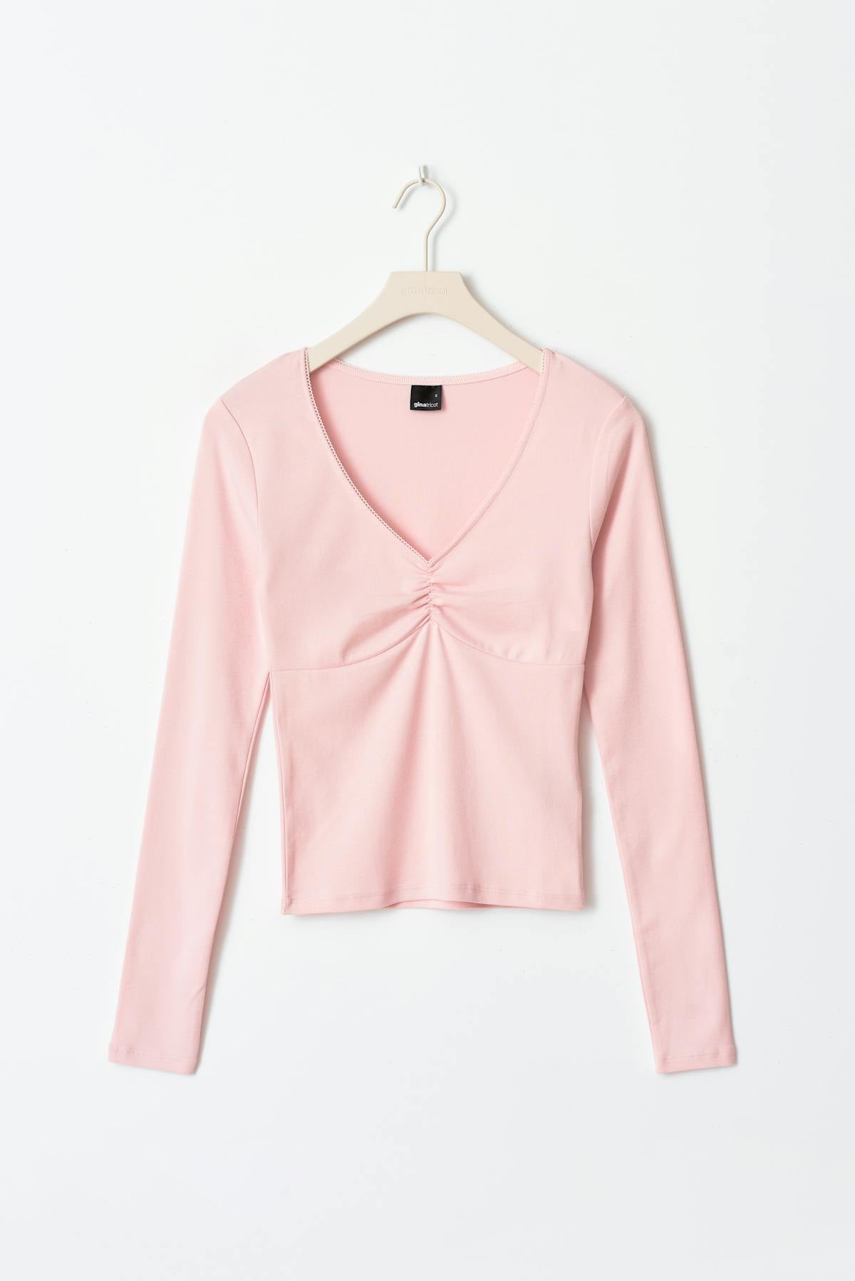 V-neck top - Pale lilac