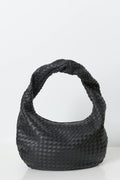 Braided shoulder bag - Marron foncé