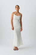 Lace maxi dress - Blanc cassé