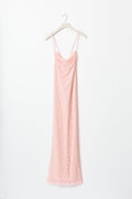 Lace maxi dress - Chalk pink