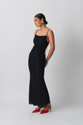 Lace maxi dress - Chalk pink