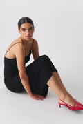 Lace maxi dress - Noir