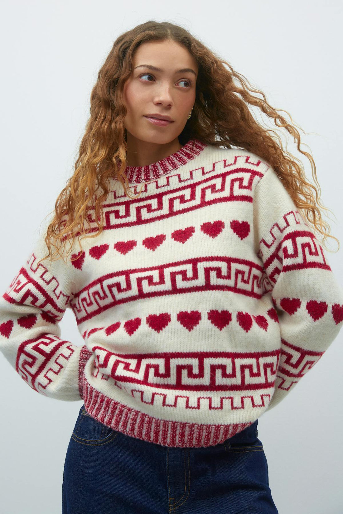 jacquard knitted sweater - Multicolore