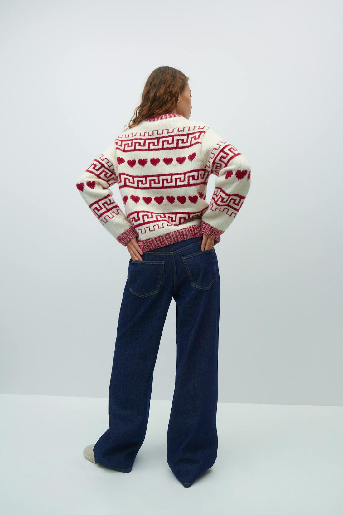 jacquard knitted sweater - Multicolore