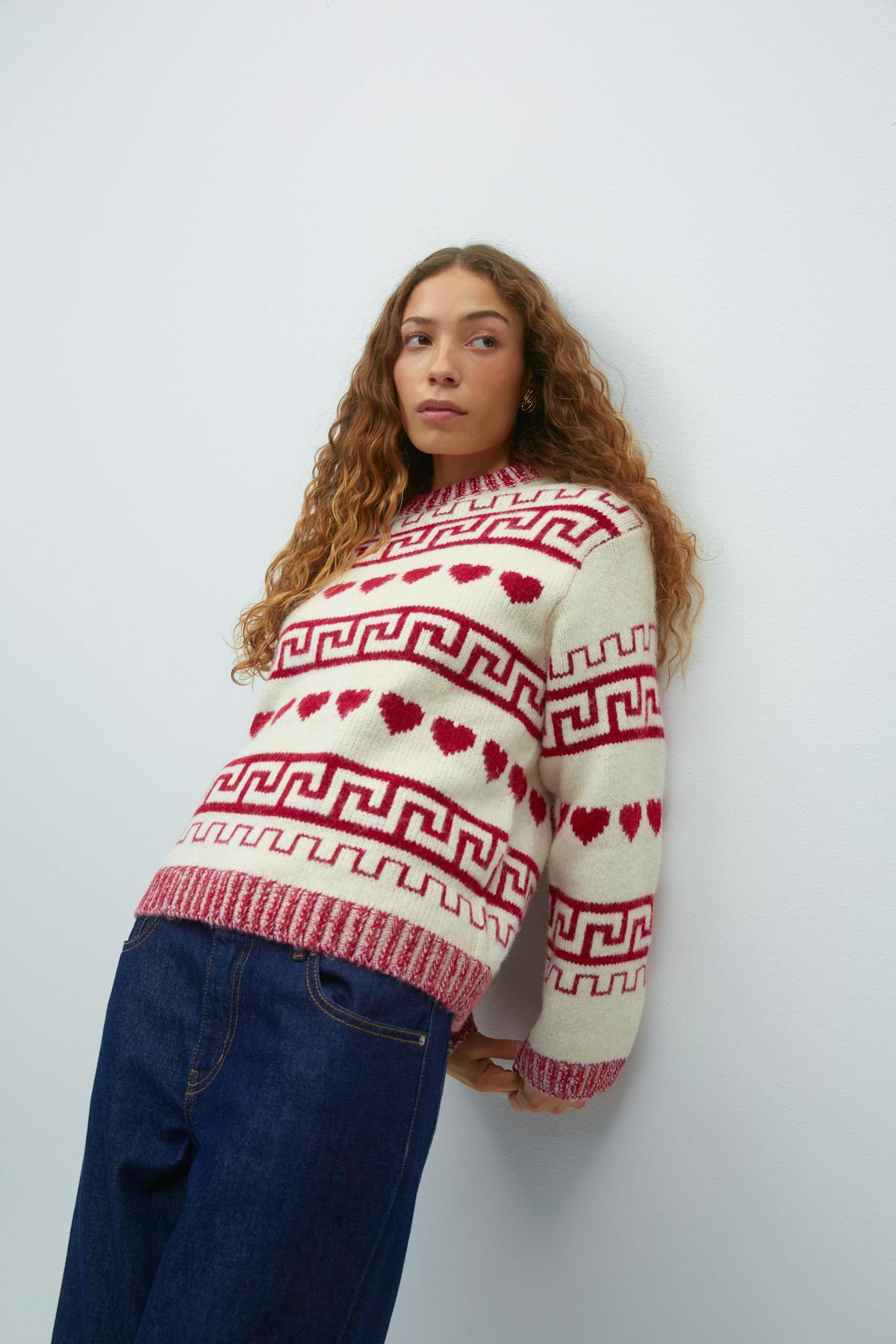 jacquard knitted sweater - Multicolore
