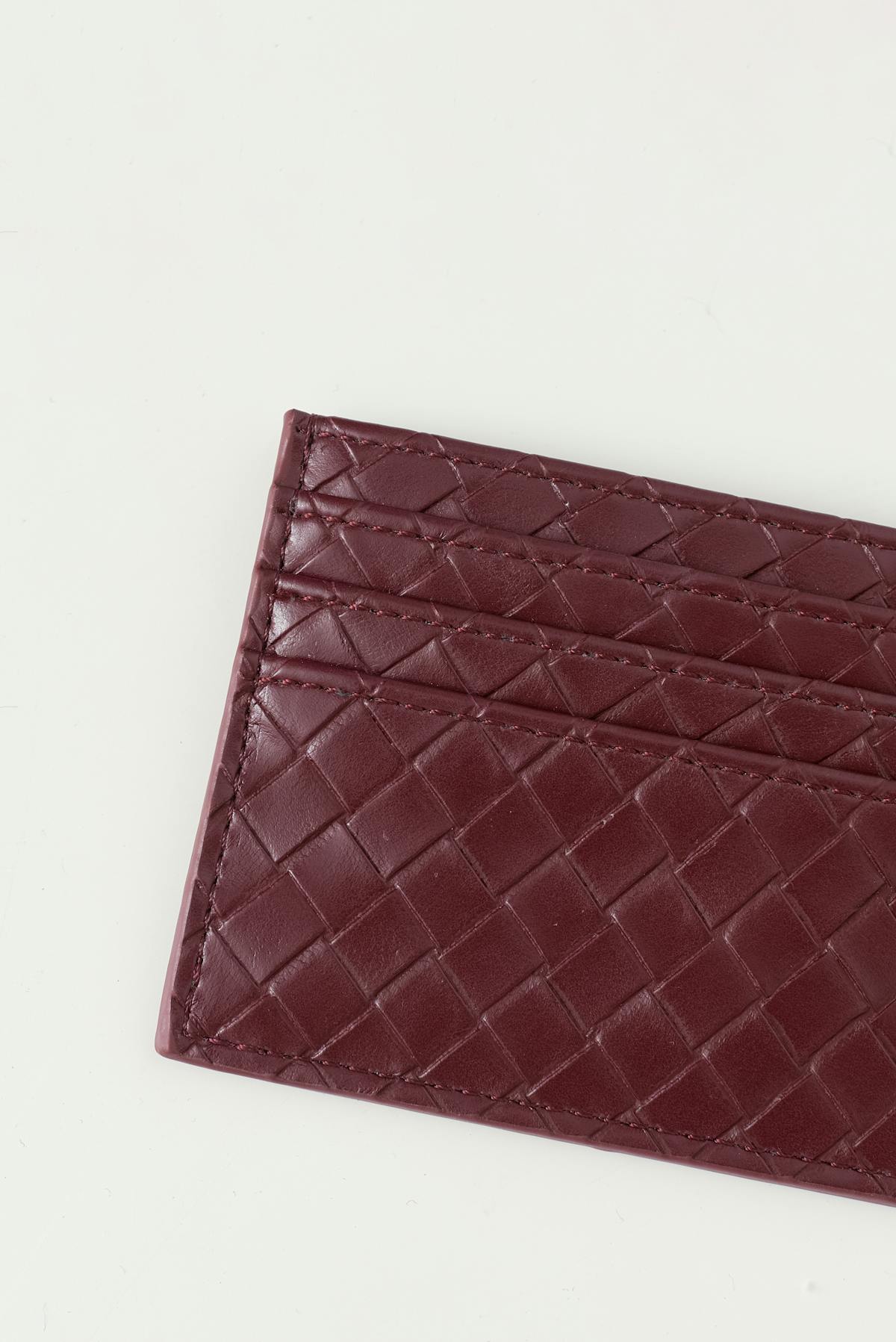 Braided card holder - Noir