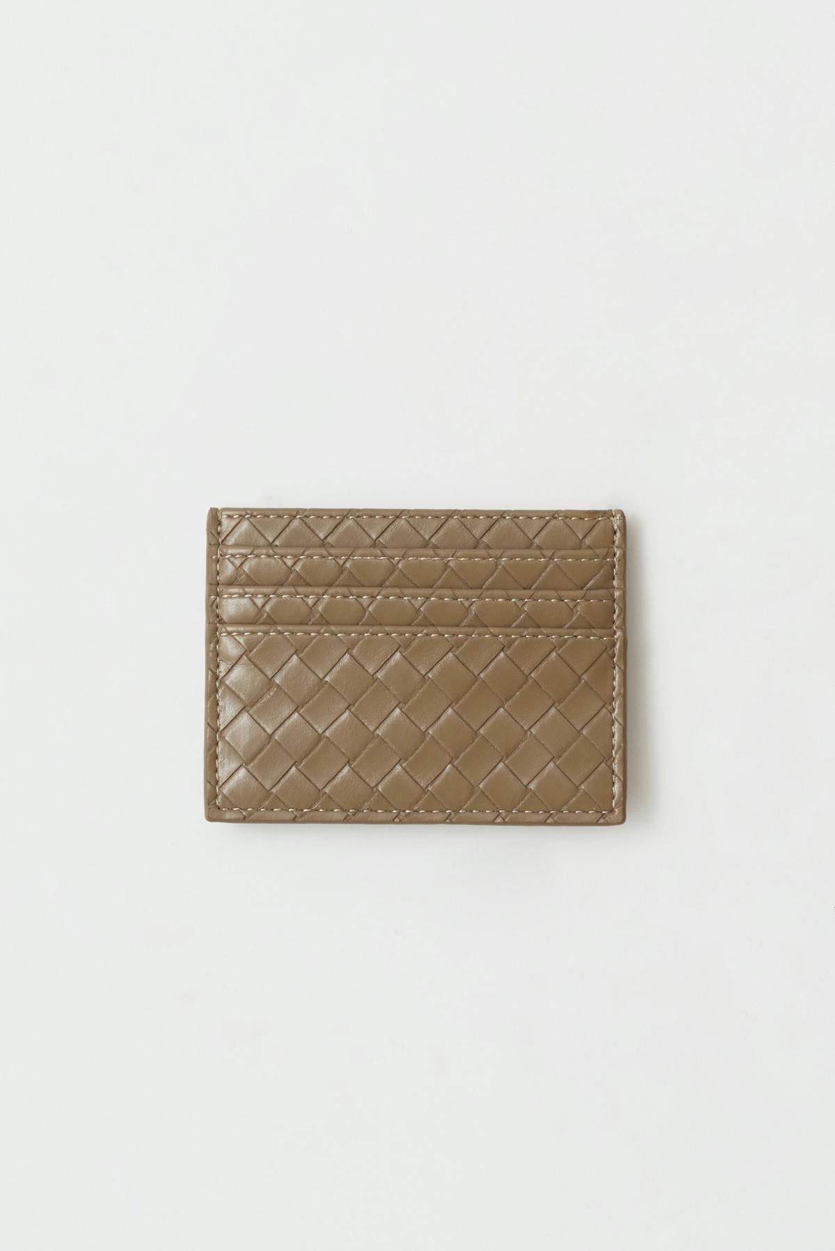 Braided card holder - Congac