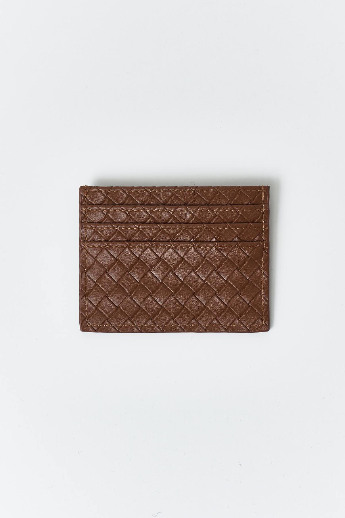 Braided card holder - Congac