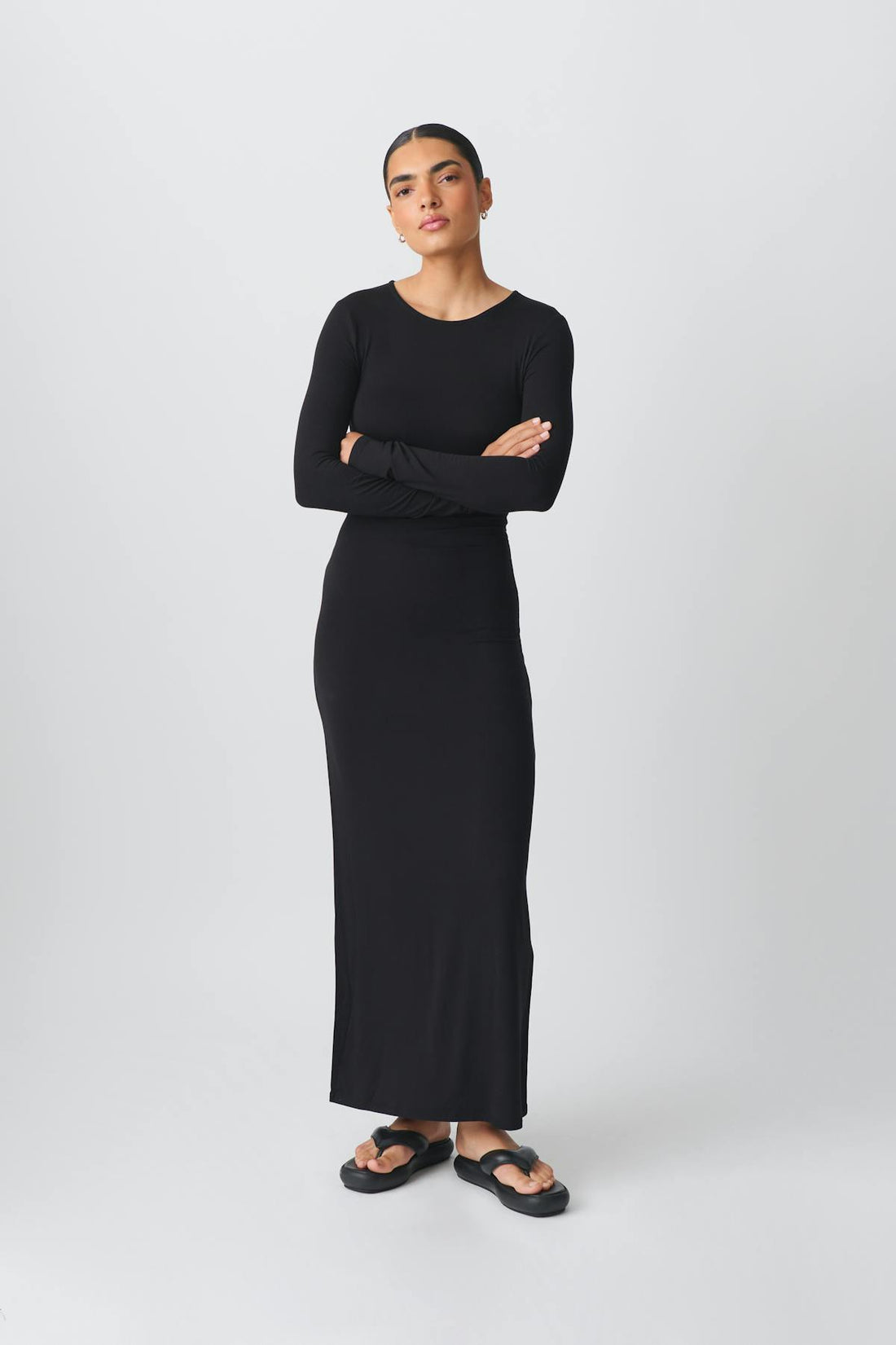 Soft touch maxi dress - Noir