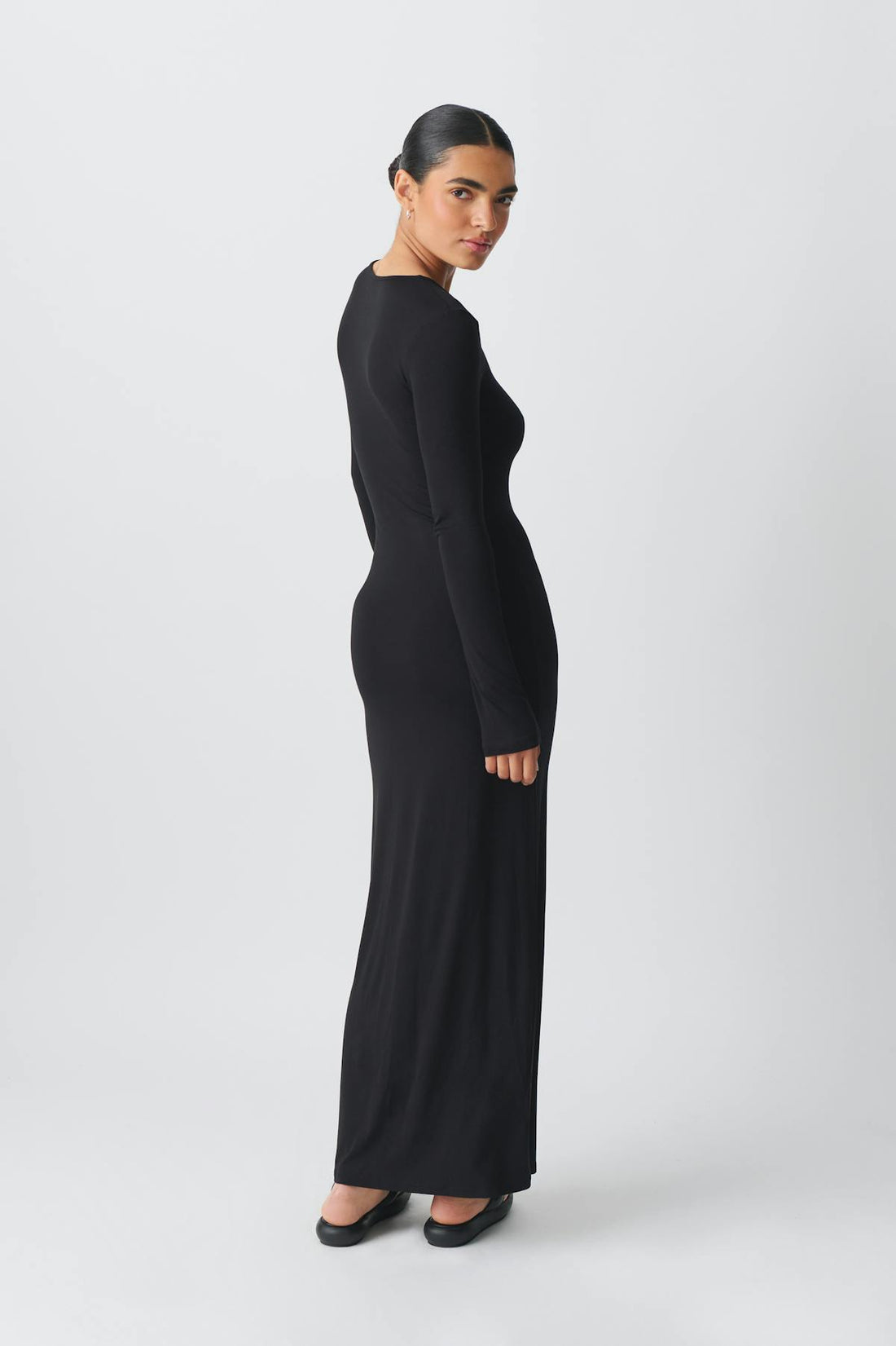 Soft touch maxi dress - Noir