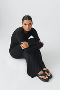 Soft touch maxi dress - Noir