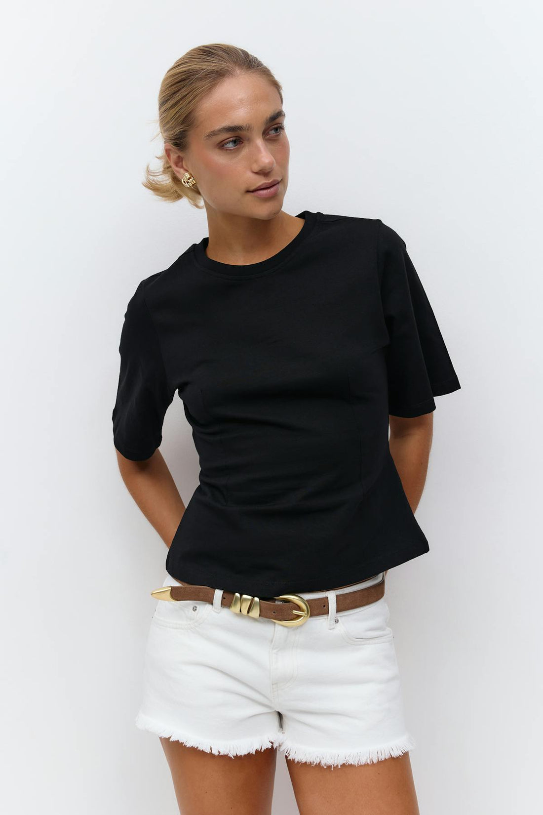 Fitted tee - Noir