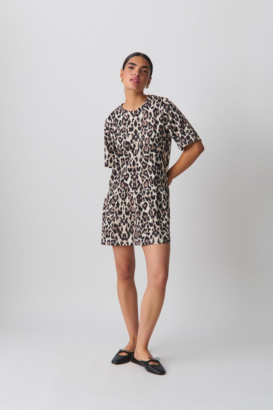 T-shirt dress - Léopard