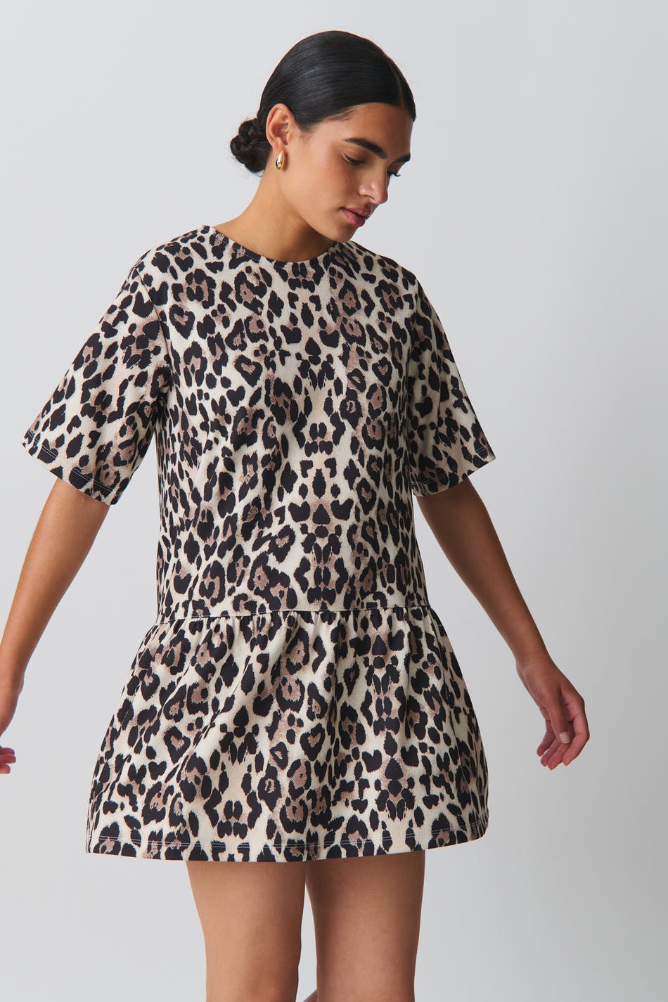 T-shirt dress - Noir
