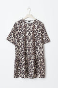 T-shirt dress - Léopard