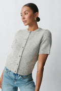 Knitted cardigan - Gris anthracite