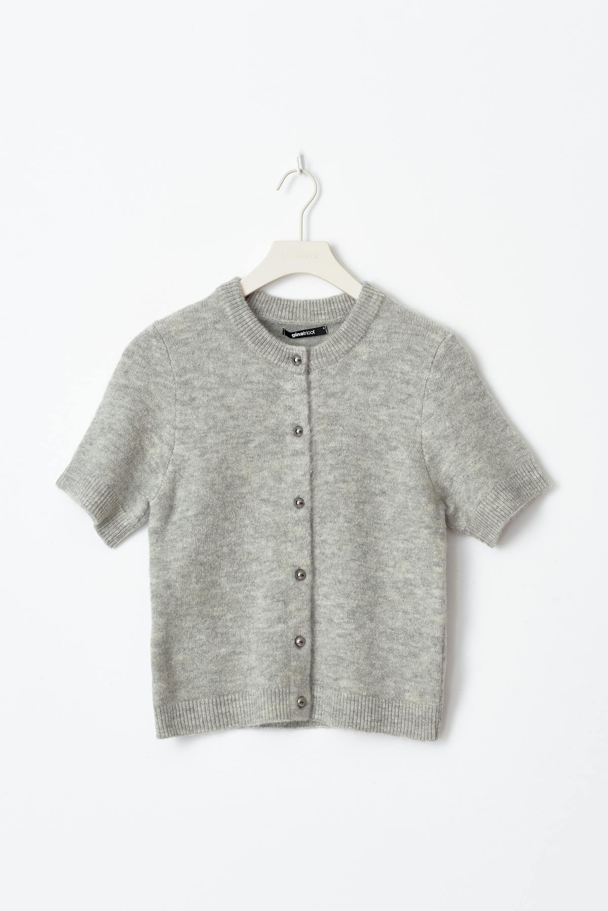 Knitted cardigan - Gris anthracite