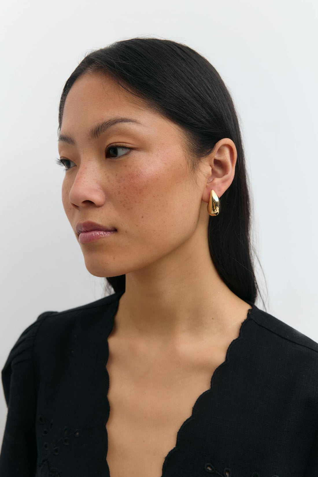 Mini drop earrings - Doré