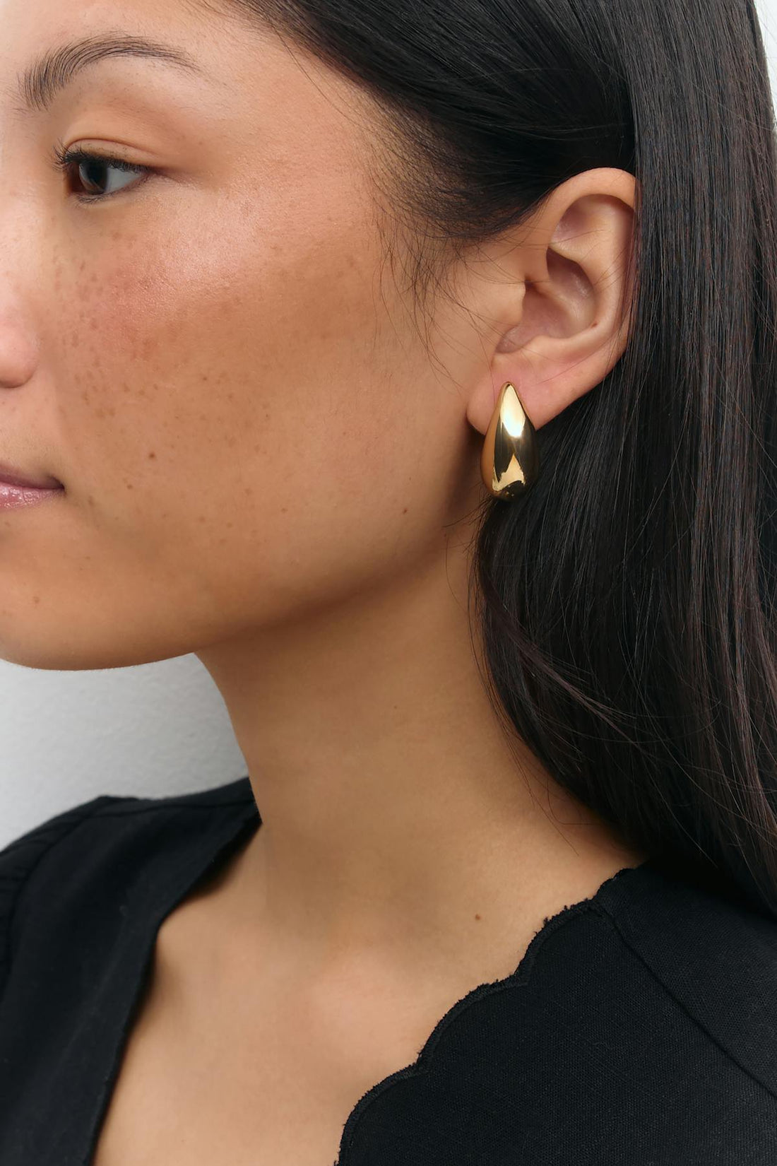 Mini drop earrings - Doré