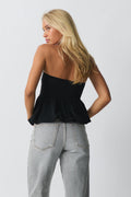 Balloon tube top - Blanc cassé