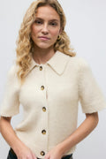 Knitted cardigan - High risk red