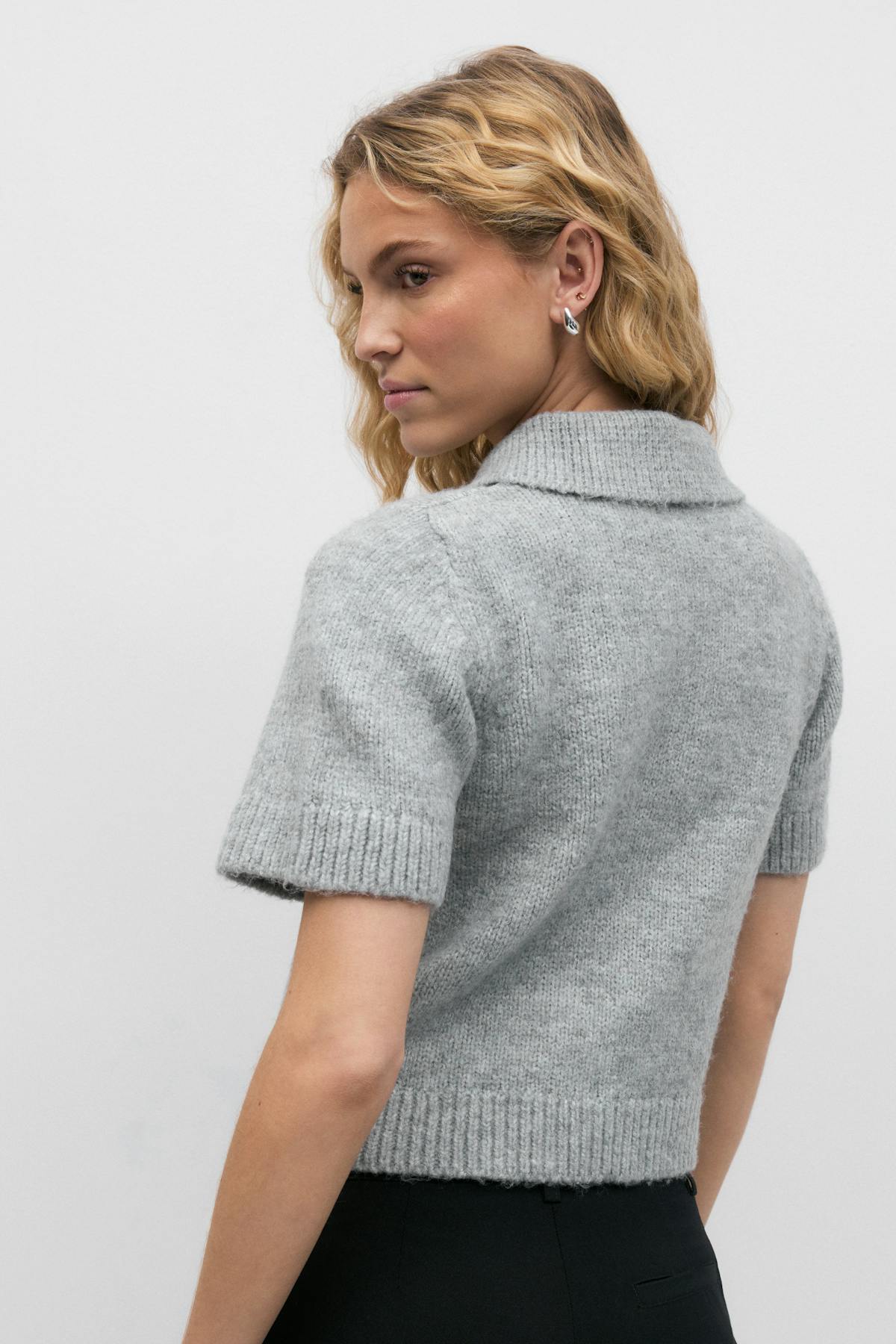 Knitted cardigan - Blanc cassé