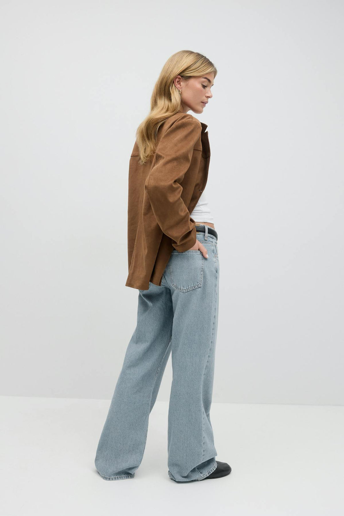 Perfect wide jeans - Bleu clair